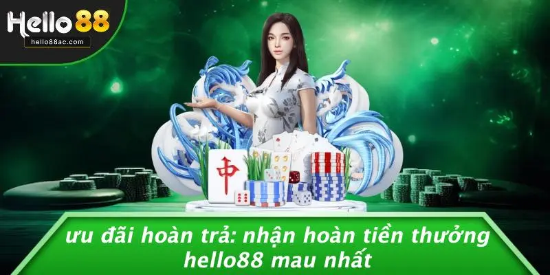 ƯU ĐÃI HOÀN TRẢ: NHẬN HOÀN TIỀN THƯỞNG HELLO88 MAU NHẤT